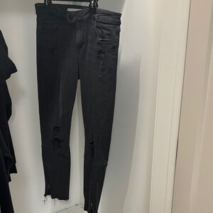 Edgy Black Ripped Skinny Jeans for Women